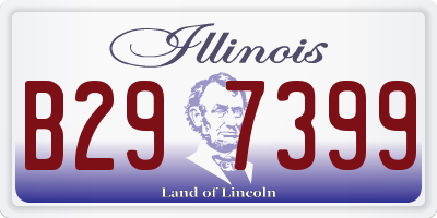 IL license plate B297399