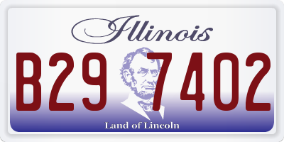 IL license plate B297402