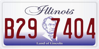 IL license plate B297404