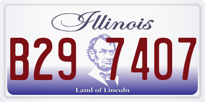 IL license plate B297407
