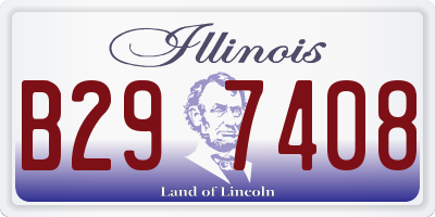IL license plate B297408