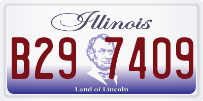 IL license plate B297409