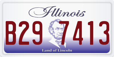 IL license plate B297413