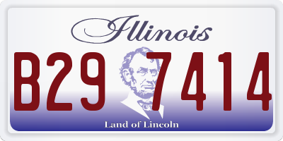 IL license plate B297414