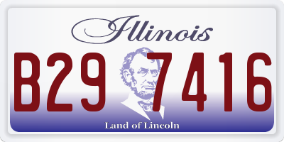 IL license plate B297416