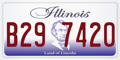 IL license plate B297420