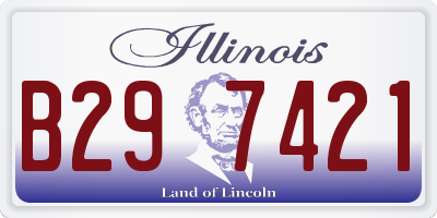 IL license plate B297421