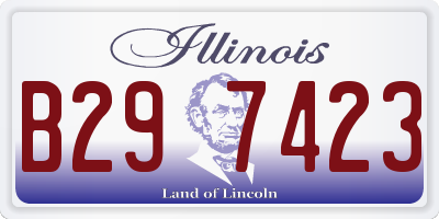 IL license plate B297423