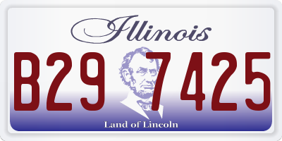 IL license plate B297425