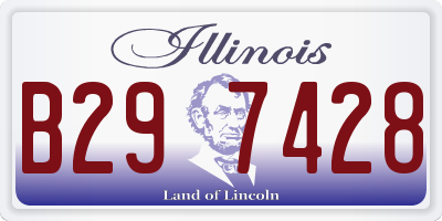 IL license plate B297428