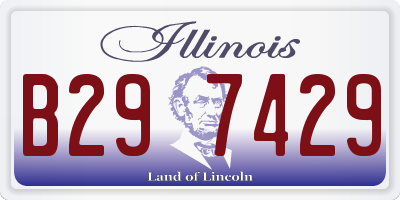 IL license plate B297429