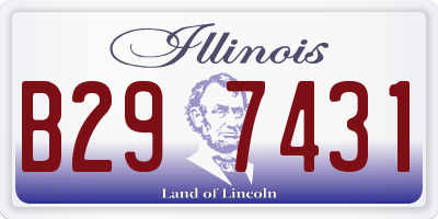 IL license plate B297431