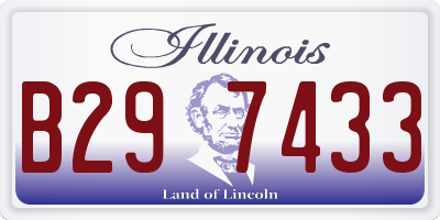 IL license plate B297433