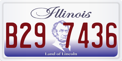 IL license plate B297436