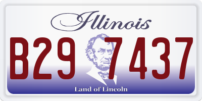 IL license plate B297437
