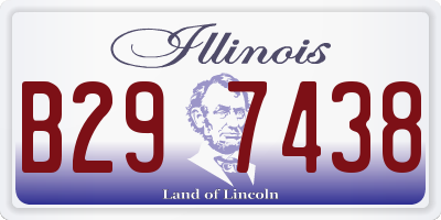IL license plate B297438