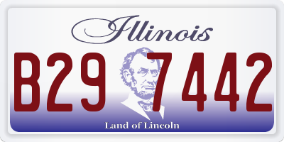 IL license plate B297442