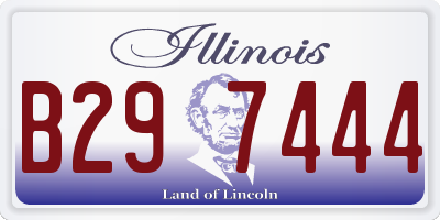 IL license plate B297444