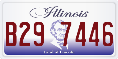 IL license plate B297446