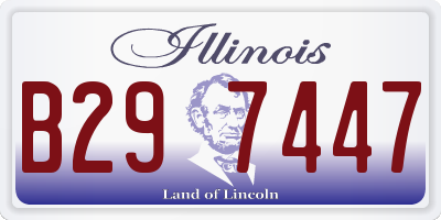 IL license plate B297447