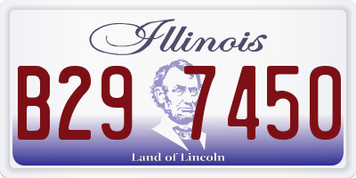 IL license plate B297450
