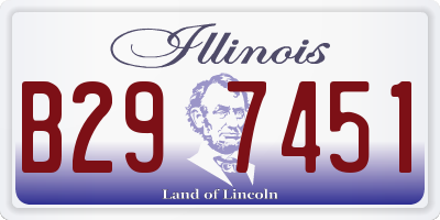 IL license plate B297451