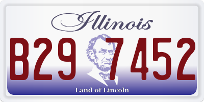 IL license plate B297452