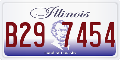 IL license plate B297454