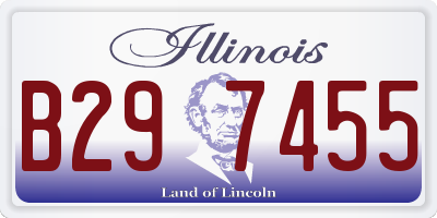 IL license plate B297455