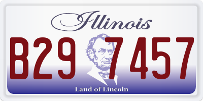 IL license plate B297457