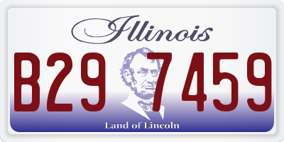 IL license plate B297459