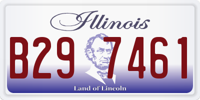 IL license plate B297461