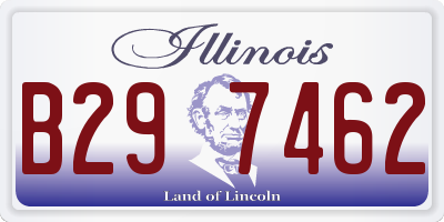 IL license plate B297462