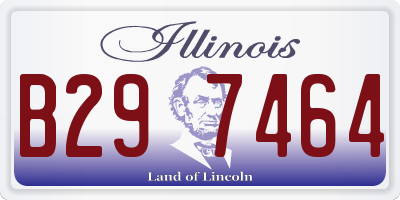 IL license plate B297464