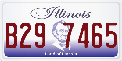 IL license plate B297465