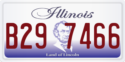 IL license plate B297466