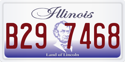 IL license plate B297468