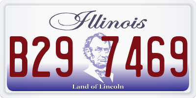 IL license plate B297469