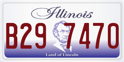 IL license plate B297470