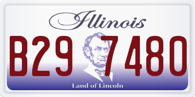 IL license plate B297480