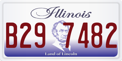 IL license plate B297482