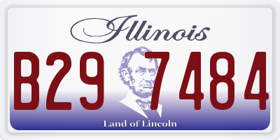 IL license plate B297484