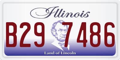 IL license plate B297486