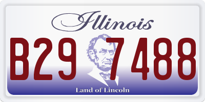 IL license plate B297488