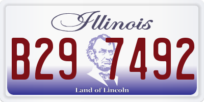 IL license plate B297492