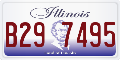 IL license plate B297495