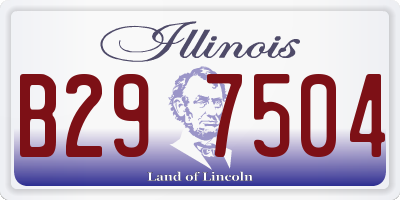 IL license plate B297504