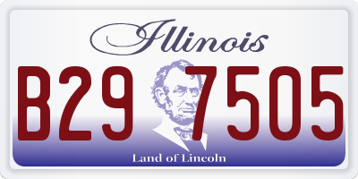 IL license plate B297505