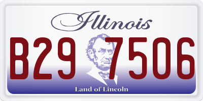 IL license plate B297506
