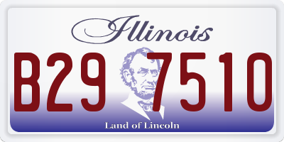IL license plate B297510